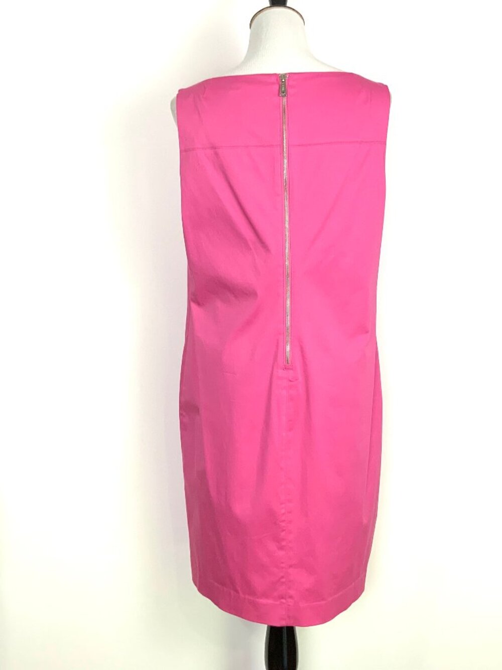 Lauren Ralph Lauren Charlotte Pink Sleeveless Shift Dress Size 14 - Picture 3 of 16